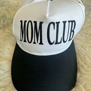Slyfox Threads MOM CLUB White and Black Hat